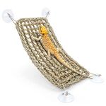 Niteangel Bearded Dragon Hammock Reptile Lounger for Chameleon, Lizards, Gecko, Snakes, Lguana Reptiles, Geckos (Rectangle 16'' x 8'')