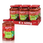 Mutti Pasta Sauce Rossoro Tomato With Genovese Basil Pdo, 400 g (Pack of 6)