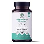 Menopause Bloating Relief | 10 Active Ingredients + Digestive Enzymes. Allergen Free & Vegan Friendly | 1 Month Supply | Constipation Relief, Building Gut Lining, & Support Overall Gut Health