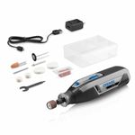 Dremel Lite 7760 N/10 4V Li-Ion Cordless Rotary Tool, Variable Speed Multi-Purpose Kit, USB Charging, Easy Accessory Changes - Perfect for Light-Duty DIY & Crafting, Sanding, Engraving, and Polishing