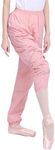 Daydance Teen Girls Women Ballet Ripstop Pants Lightweight Intensity Nylon Perspiration Trousers for Dance, Pink, Small