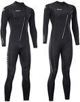 ZCCO Ultra Stretch 3mm Neoprene Wetsuit,Front Zip Full Body Diving Suit,one Piece for Men Women-Snorkeling,Scuba Diving Swimming,Surfing (Women, Women's X-Large)