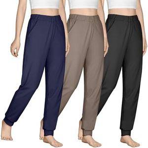 BIG ELEPHANT Girls Jogger Pants with Pockets, Lightweight Athletic Pants