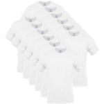 GILDAN Men's Crew T-Shirts, Multipack, Style G1100, White (12-Pack), Large, White (12-Pack), Large