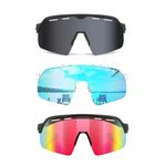 INMKALI Cycling Glasses, Baseball Sunglasses Anti-impact Running Sunglaases Clear Vision lentes de sol hombre Sports Revo Sunglasses