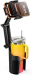 TAZENI 2-in-1 Cup Holder Cell Phone Holder for Your Car Bottle Friendly Cup Cell Phone Holder Mount for Car Height Adjustable Sturdy Fit 4-7 inches Phones