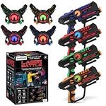 Infrared Laser Tag Guns and Vests - Laser Battle Mega Pack Set of 4 - Infrared 0.9mW