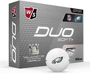 Wilson Duo Soft+ NFL Golf Balls (1 Dozen)-Philadelphia,White