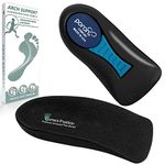 Correct-Position Orthotic Insoles: Plantar Fasciitis Relief | 3/4 Length | Arch Support for Overpronation & Flat Feet - Reduce Heel, Knee, & Back Pain | Men, Women, Kids Running | 1 Pair