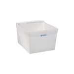 El Mustee 19W Utilatub 18-Gallon Wall-Mount Laundry/Utility Tub, 34 X 20 X 24 in., White