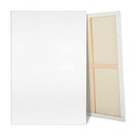 Large Canvas for Painting, 2 Pack 30x40 White Pre Stretched Canvases Fivefold Primed 100% Cotton Big Blank Canvas Boards Art Supplies for Acrylic Pouring, Oil Watercolor Painting & Wet Art Media