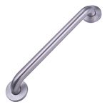 Amazon Basics Bathroom Handicap Safety Grab Bar, 16 Inch Length, 1.25 Inch Diameter