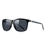 MERRY ' S Unisex Polarized Aluminum Sunglasses Vintage Sun Glasses For Men/Women S8286 (Black, 56)