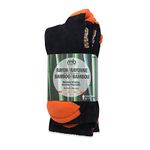 Bamboo Socks Moneysworth & Best Dry Fit Men's Bamboo Work Series Crew Socks (3 Pack), Black, One Size fits all