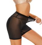 NINGMI Women Shapewear Shorts Butt Enhancer Underwear False Butt Pad Shorts Removable Pad Shapewear Shaping Panty