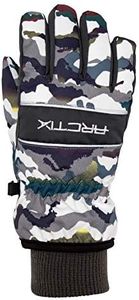 Arctix Kids Whiteout Insulated Ski Gloves, White Multi Camo, Medium