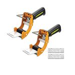 2 Pcs Rapid-Replace Packing Tape Dispenser Guns with Extra Blade, 2 in (50mm) Lightweight Ergonomic Industrial Handheld Heavy Duty Tape Cutter for Carton, Packaging and Box Sealing, LDS Industry