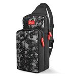 Xishwon Kawaii Backpack Carrying Travel Bag for Nintendo Switch/Lite/OLED/Console/Dock/Joy-Cons&Accessories Storage, Black Camouflage, Large, Fashion