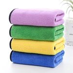 Outlay Home Scratchless Microfiber Cloth & Towel-Thick Lint Free Multipurpose for Automotive Car Bike scooty Cleaning Polishing Washing & Detailing - 30x40 cms, 800 GSM - Multicolor, 4 Pieces