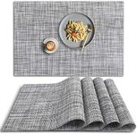 homEdge PVC Placemat, 4 PCS of Non-