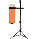 Drumstick Container Bag, Drum Stick Holder Drumstick Nylon Bag for Drum Set Clamp on Stick Holder Bag Container(Orange)