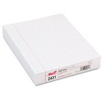 Pacon Composition Paper, 8"X10 1/2", 3/8" Ruling, White, 500 Sheets