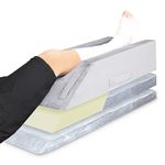 Height Adjustable Leg Elevation Pillow with Handles, Memory Foam, Bed Wedge Pillows for After Surgery, Ankle, Knee Injury, Blood Circulation, Swelling Relief, Washable Velvet Cover