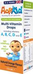 ActiKid Multi-Vitamin Drops 25ml, Gelatine Free (Vitamin Drops for Babies, Infants and Children), Immunity Boost