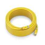 HAKUHO Cat 6 Ethernet Cable, High Speed RJ45 LAN Cable, Internet Cable and Network Cable For Computer,printers,Modem, Router, switch boxes,computer servers, network media (15 Meter)