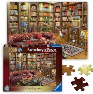 Ravensburger The Reading Room 1000 Piece Jigsaw Puzzle for Adults - 12000329 - Handcrafted Tooling, Made in Germany, Every Piece Fits Together Perfectly