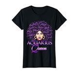 Aquarius Girl Womens Purple Afro Qu