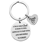 Thank You Key Ring for Coach A Truly Great Coach is Hard to Find Keyring Appreciation Gift for Coaches Baseball Basketball Hockey Football Coach Birthday Christmas Graduation Gift for Men and Women