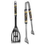 Siskiyou NHL Las Vegas Golden Knights 2 pc Steel BBQ Tool Set, Gray, 2 piece