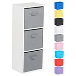 Hartleys 3 Tier White Cube Unit - Choice of Storage Boxes