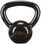 Amazon Basics Cast-Iron Kettlebell, 6kg, Black