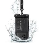 Pelican Marine - IP68 Waterproof Phone Pouch/Case (Regular Size) - Floating Waterproof Phone Case - iPhone 14 Pro Max/ 13 Pro Max/ 12 Pro Max/ 11/ S22 Ultra/Pixel 7 - Detachable Lanyard - Black