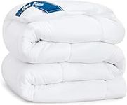 Comforter King Size Goose Down Alternative Microfiber Quilted Solid Comforter/Duvet Insert - Ultra Soft Hypoallergenic Bedding - Medium Warmth for All Seasons King Comforter - White