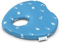 Cherilo Memory Foam Baby Pillow for New Born, Head Shaping Baby Pillow for 0 to 12 Months for Preventing Flat Head Syndrome, 23x23x4 Cm, Cherry Shape, Royal Stars, Blue