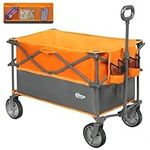 PORTAL XL Deeper Festival Trolley 228L Larger Capacity Folding Camping Garden Beach Trolley Heavy Duty Pull along Cart Collapsible Wagon with Wheels Foldable Picnic Trailer Hand Truck