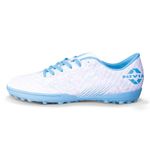 Nivia Oslar 3.0 Turf Shoes for Men, Rubber Studs with Spacer Mesh with Film Upper, Die Cut Lightweight Insole, Ideal for Hard Surfaces Artificial Turf Surfaces, White, UK05