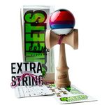 Sweets Kendamas 5-Stripe Prime Kendama - All Levels, Stripe Design, Extra String Accessory Bundle (Slushy)