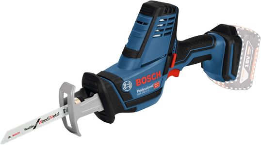 Bosch Professional 18V Cordless Reciprocating Saw – Compact, 3 Blades, L-BOXX