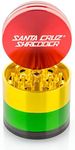 Santa Cruz Shredder Metal Spice Grinder Made in USA (Medium (2.2 Inch), Rasta)