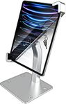 woleyi Security Tablet Stand for Desktop, Retail Kiosk Tablet Holder Anti Theft, Heavy Duty Metal Tablet Mount with Lock for iPad Pro 12.9/ Air, Surface, Galaxy Tabs (9-14" Large Tablet)