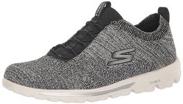 Skechers Womens GO Walk Travel - Radiant Moon Black/White Walking Shoe - 3 UK (124992)
