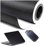 LaoSiJi 3D Carbon Fiber Vinyl Waterproof Adhesive/Adhesive Cover Black Suitable for Cars/Stickers for Car/Motorcycle Wrap/Diy / 1520mm x 300mm