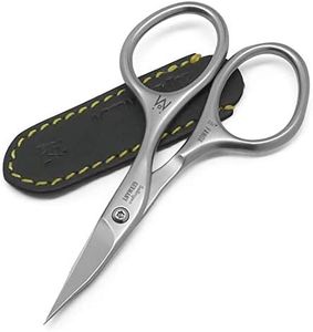 GERMANIKURE Nail and Cuticle Scissors - FINOX Stainless Steel Professional Manicure Tools in Leather Case - Ethically Made in Solingen Germany - 4702