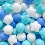 Ritaifer 1000 Count Ball Pit Balls - Safe Non-Toxic BPA-Free Plastic Balls for Kids - Vibrant Blue Colors - 2.2inch Play Balls for Toddler and Baby Ball Pits