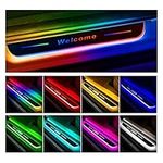 LED Car Door Sill Lights, Customization Wireless Car Pedal Pathway Light, IP67 Waterproof, 7 Lighting Colors, Auto-Sensing Led Door Sill Pro for All Car Models