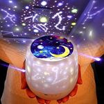 LUCKKID Night Lights for Kids Multifunctional Night Light Star Projector Lamp for Decorating Birthdays, Christmas, and Other Parties, Best Gift for a Baby’s Bedroom, 5 Sets of Film